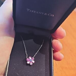Tiffany Sapphire Platinum Necklace